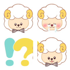 [LINE絵文字] もふもふかわいいひつじさんの画像