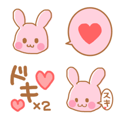 [LINE絵文字] いちごちょこうさぎの画像