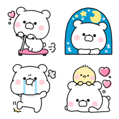 [LINE絵文字] 毎日もちくま♡リアクション3の画像
