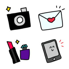 [LINE絵文字] シンプル ゆる絵文字の画像
