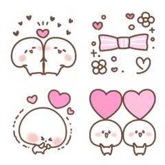ふわまる♡ハート＆動き 可愛い絵文字の絵文字メイン画像