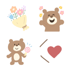[LINE絵文字] くまきちの絵文字。の画像