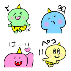 [LINE絵文字] まめおにさんの画像