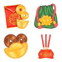 [LINE絵文字] Chinese New Year cute emojiの画像