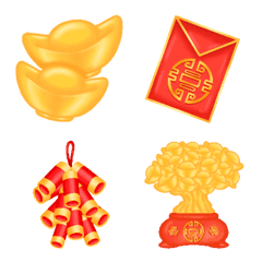 [LINE絵文字] Chinese New Year festival emojiの画像