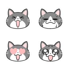 [LINE絵文字] 言葉のすき間に入りたい猫の絵文字の画像