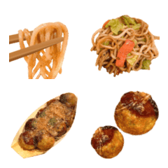 Line絵文字 屋台グルメ 焼きそば たこ焼き 30種類 1円