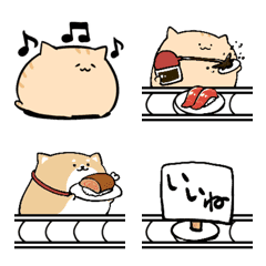 [LINE絵文字] にわねこ絵文字おすしの画像