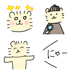 [LINE絵文字] ねこのろっきぃ2(変身)の画像