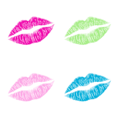 [LINE絵文字] ないそうや キスマークの絵文字の画像