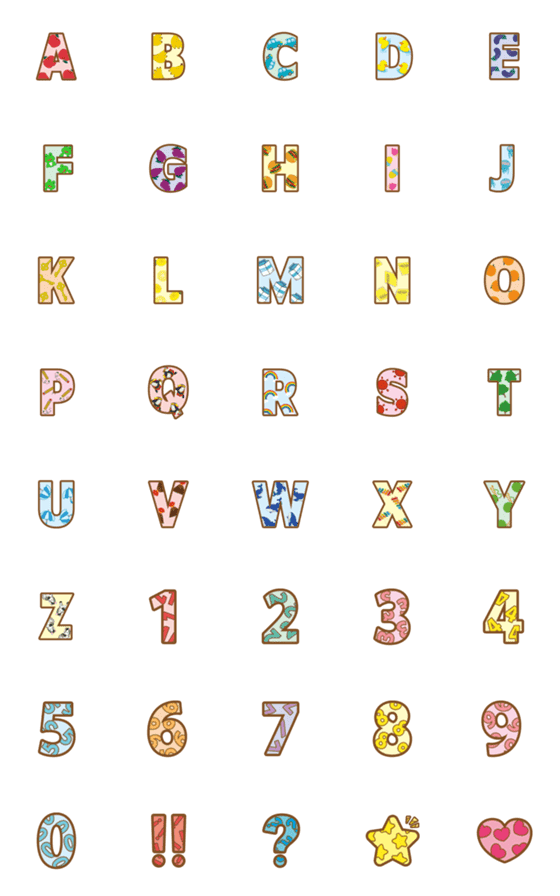 [LINE絵文字]Let's learn Alphabet！の画像一覧