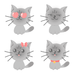 [LINE絵文字] Coconut milk meow charactersの画像