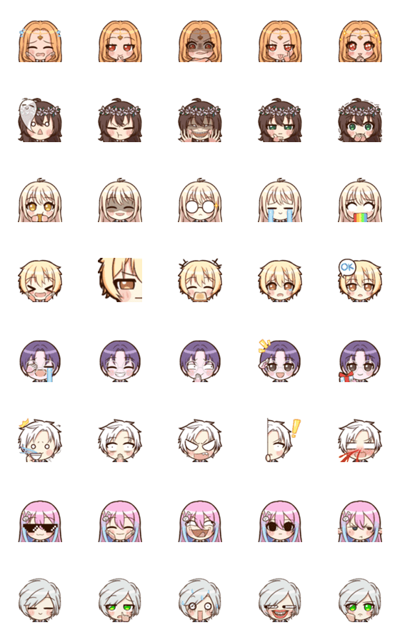 [LINE絵文字]Oracion Sky's Emoji (part 2)の画像一覧