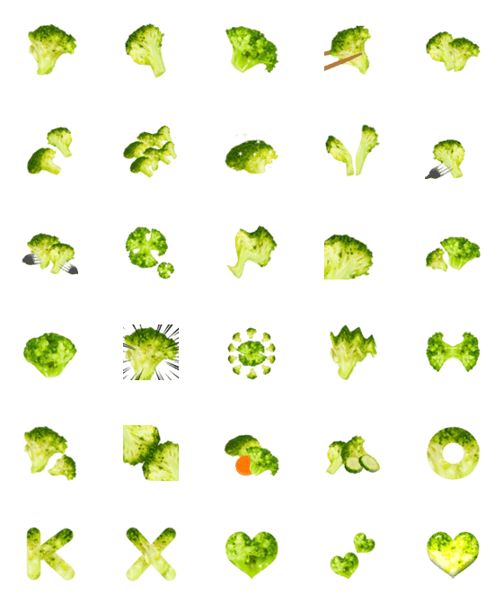 [LINE絵文字]ブロッコリーの画像一覧