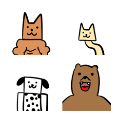 [LINE絵文字] 実質、犬の画像