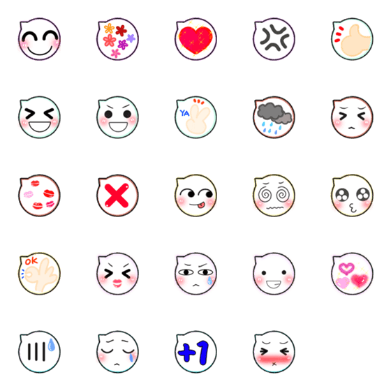[LINE絵文字]Everyday expressionsの画像一覧