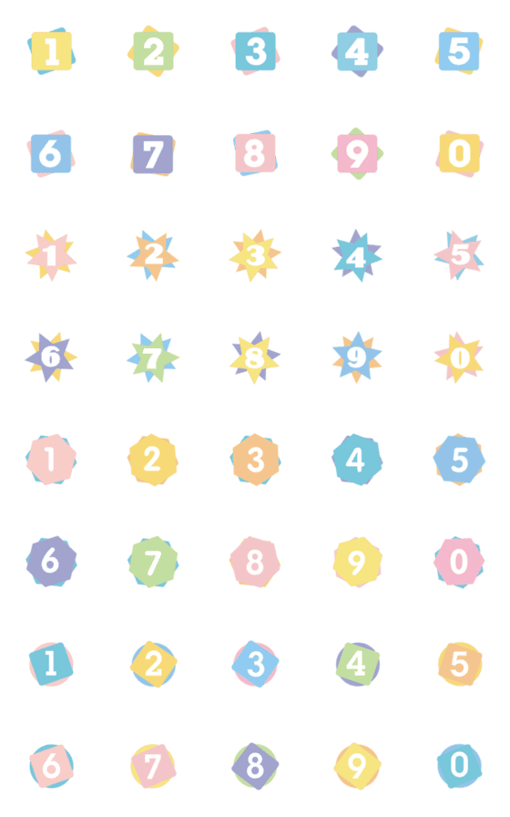 [LINE絵文字]Number emoji 15の画像一覧
