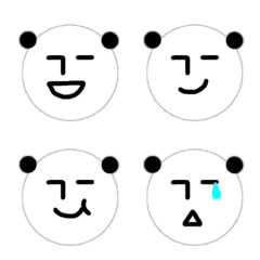 無表情パンダRK 絵文字1の絵文字メイン画像
