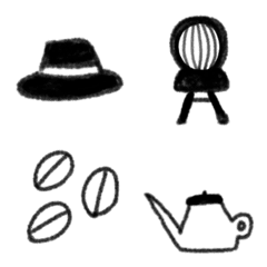 [LINE絵文字] cafe・喫茶店気分な絵文字の画像