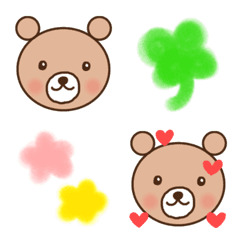 [LINE絵文字] ほんわかクマの二郎の画像