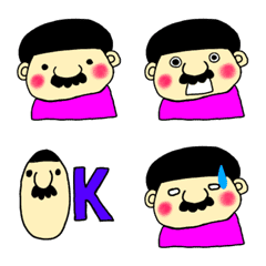 [LINE絵文字] ピンクおやじの画像