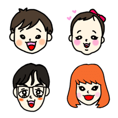 [LINE絵文字] 長谷川家の画像