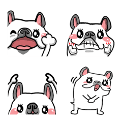 [LINE絵文字] French bulldog family！の画像