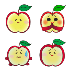 [LINE絵文字] aaaaaapple Emojiの画像