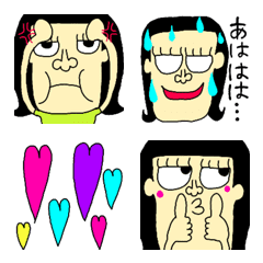 [LINE絵文字] ぽぽぽの女の子3の画像