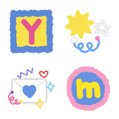 [LINE絵文字] sweetie alphabet emojiの画像