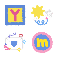 sweetie alphabet emojiの絵文字メイン画像