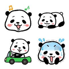 [LINE絵文字] パンダ好きのための使えるパンダ絵文字♪の画像