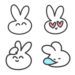 [LINE絵文字] うさぎ絵文字もかふしぎの画像