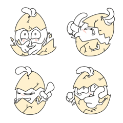 [LINE絵文字] Steamed eggs jjinjjin emojiの画像