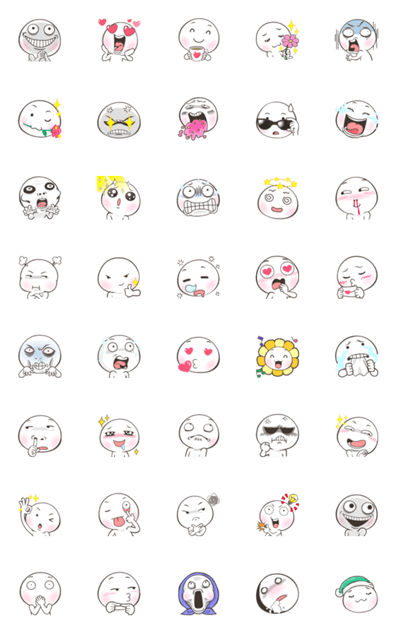 [LINE絵文字]Salted Egg Emoji so cute-6の画像一覧