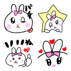 [LINE絵文字] あざとい❤うさちゃんの画像