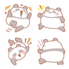 ムッキムキなパンダさん絵文字の絵文字メイン画像