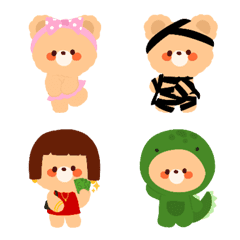 [LINE絵文字] Mini bear emojiの画像