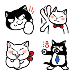 [LINE絵文字] 伝言猫 絵文字の画像