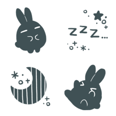 [LINE絵文字] もちもちうさぎ29の画像