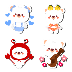 [LINE絵文字] Mini bear emoji2の画像