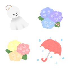 [LINE絵文字] 梅雨の絵文字の画像