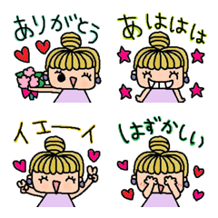 (色んな絵文字セット185大人可愛いシンプルの絵文字メイン画像