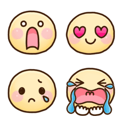 [LINE絵文字] ニコニコ♡かわいいお顔♡の画像