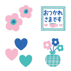 [LINE絵文字] ❤️❤️ポップなゆるかわ絵文字❤️❤️の画像