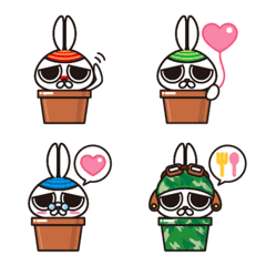 [LINE絵文字] うさはちの画像