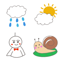 [LINE絵文字] 梅雨の絵文字色々の画像