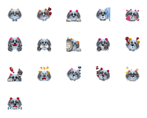 [LINE絵文字]Cute Emoji of Momoの画像一覧