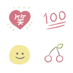 [LINE絵文字] シンプル×100%♡の画像