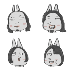 [LINE絵文字] Come on Bunny Emojiの画像